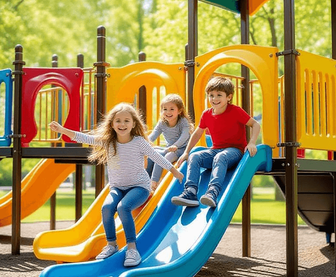 Play area for families at Sofi Lakes